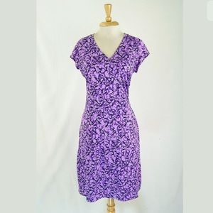 ❌SOLD❌Athleta Vine Scroll Nectar  Faux Wrap Dress